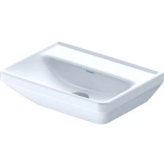 Afbeelding van Duravit D Neo Fonteinbak 45x33.5x13cm zonder kraangat rechthoek Keramiek Wit