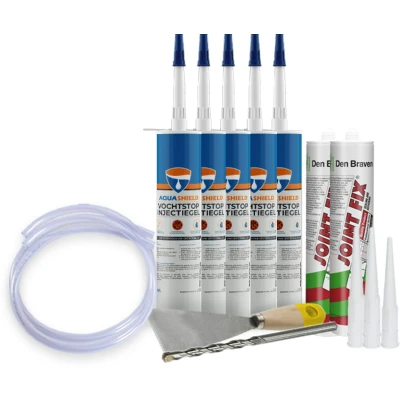 Afbeelding van Aquashield pro vochtstop injectiegel set 5 x 310 ml