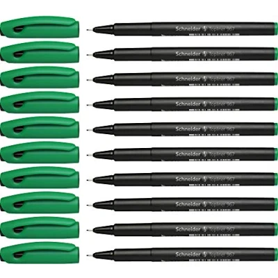 Afbeelding van 10x Fineliner Schneider 967 groen 0.4mm