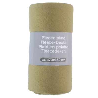 Afbeelding van Excellent Houseware Deken plaid fleece polyester mosgroen 170x130cm