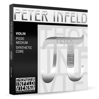 Afbeelding van Peter Infeld Medium E vioolset platina verguld staal
