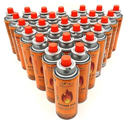 Afbeelding van SMH LINE® 28 x butaangaspatroon, 227 g, gaspatronen, MSF 1A, bunsenbrander, campingkooktoestel, gasverwarming, soldeerbrander
