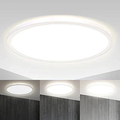 Afbeelding van B.K.Licht led Paneel plafondlamp dimbaar indirect licht plafonniére Ø42cm 4.000K 3.000Lm 22W