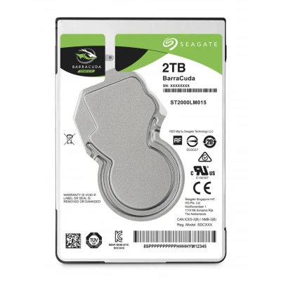 Afbeelding van Seagate HDD BarraCuda 2.5&quot; 2TB 7mmSATA 3