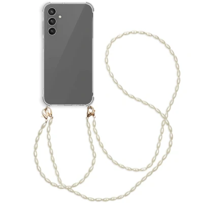 Afbeelding van Samsung Galaxy A25 Hoesje Kunststof iMoshion Backcover met koord/Koordhoesje/Hardcase Transparant Telefoonhoesje