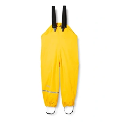 Afbeelding van CareTec Uniseks regenbroek voor kinderen, Pu W/O fleece regenbroek, Geel (324), 80