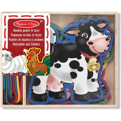 Afbeelding van Melissa &amp; Doug borduren en rijgen Boerderij dieren
