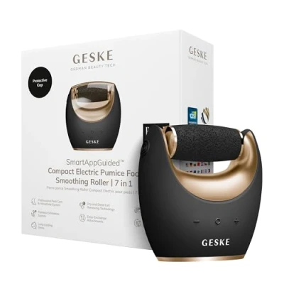 Afbeelding van GESKE Compact Electric Pumice Foot Smoothing Roller 7 in 1 Elektrische Voetvijl &amp; Exfoliator Langdurige Puimsteen Voor Zachte Voeten Geavanceerde Eeltverwijdering
