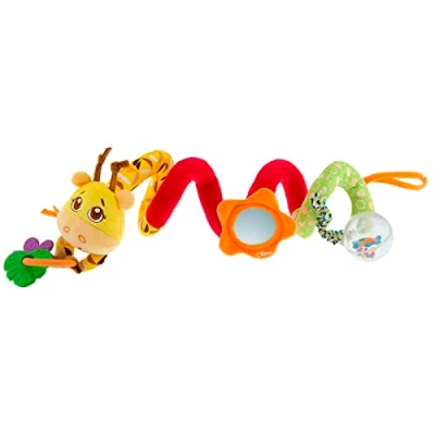 Afbeelding van Chicco Kinderwagen Speelgoed Giraf, Spiraal met Baby Rammelaar, Ring Hangers en Spiegel voor Kinderen van 6 Maanden 3 Jaar