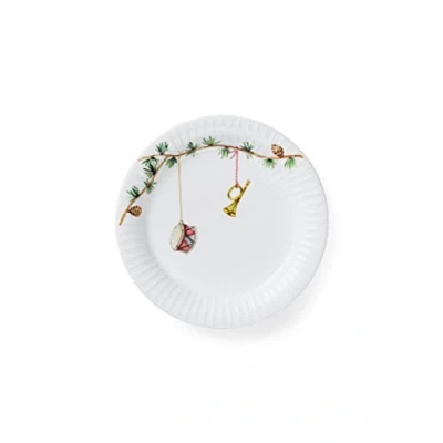 Afbeelding van Kahler Design Hammershøi Kerst Bord Aardewerk Ø19 cm Wit