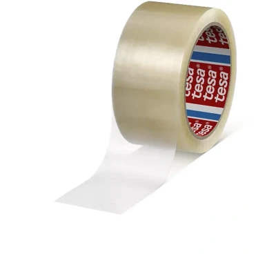 Afbeelding van Tesa Verpakkingsplakband PP kleurloos lengte 66 m breedte 50 mm wiel 6 stuks 04280 00045 00