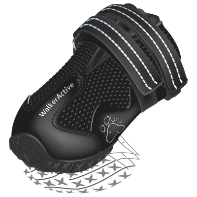 Afbeelding van Trixie Pootbescherming Walker Active Zwart XL 2 ST (398241)
