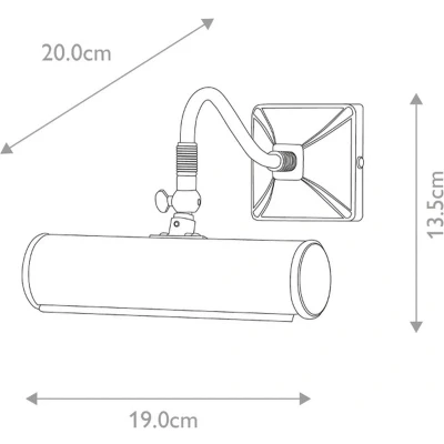 Afbeelding van Elstead Lighting LED Schilderijverlichting Picture Light 1X E14 Max 40W Dimbaar Polished Brass