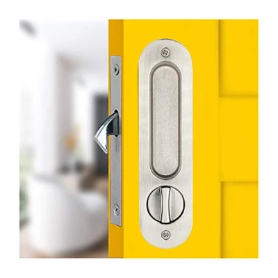 Afbeelding van Schuifdeur Insteekslot Handvat Onzichtbaar Verzonken Klink Interieur Meubels Houten Deurslot/175mm zilver