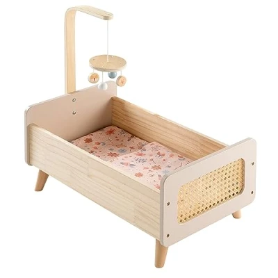 Afbeelding van howa ® Poppenbed mini flower s van hout