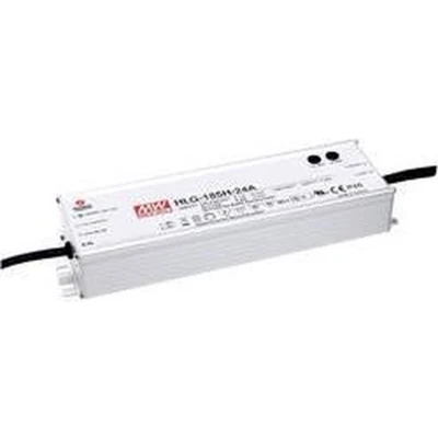 Afbeelding van Mean Well HLG 185H 24A AC DC Single Output LED drivers, mixmodus met PFC