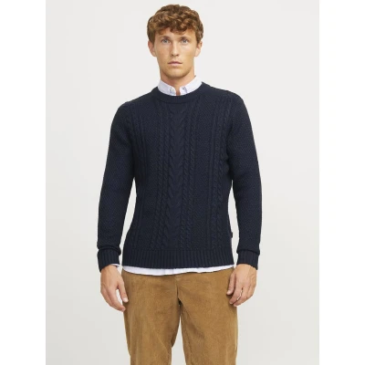 Afbeelding van Jack &amp; Jones Jack&amp;Jones Jjcraig Knit Crew Neck Sky Captain BLAUW XL