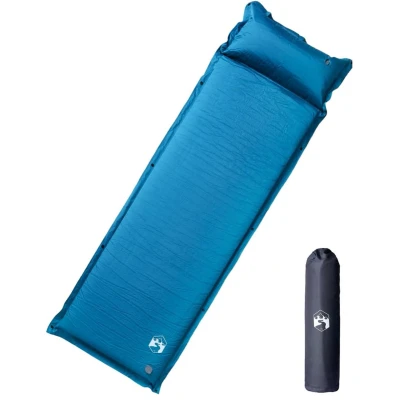 Afbeelding van VidaXL Kampeermatras met kussen zelfopblazend 1 persoons turquoise