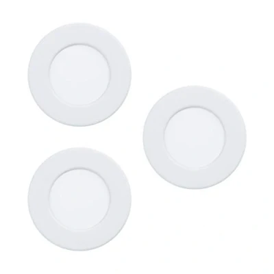 Afbeelding van Eglo 3 witte inbouwspots Fueva 5 Ø 8,6 99135