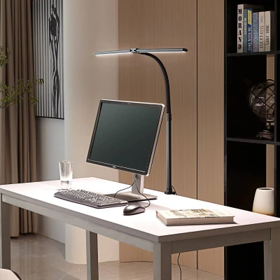 Afbeelding van Lindby klemlamp Nilay, hoogte 97,5 cm, CCT, thuiskantoor