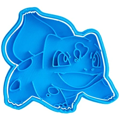 Afbeelding van Cuticuter Bulbasaur Pokemon uitsteekvorm, blauw, 8 x 7 1,5 cm