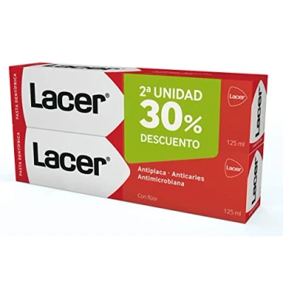 Afbeelding van Tandpasta Complete Actie Lacer (2 x 125 ml)