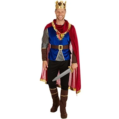 Afbeelding van Herenkostuum Koning voor heren mannen L verkleedkleding
