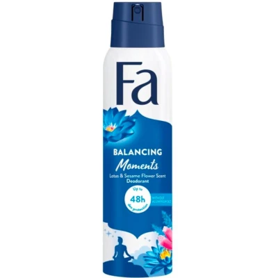 Afbeelding van Fa Balancing Moments Lotus &amp; Sesame Flower Deodorant 150ML