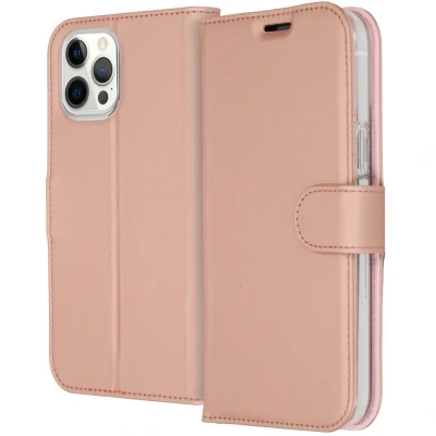 Afbeelding van Apple iPhone 12 Pro Max Hoesje Kunstleder Accezz Bookcase Roze Telefoonhoesje