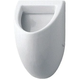 Afbeelding van Duravit fizz urinoir wit wondergliss verdekte toevoer afvoer horizontaal zonder vlieg 08233600001