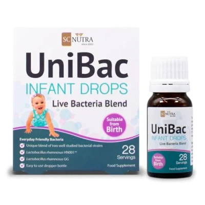 Afbeelding van Zuigelingen en babydruppels Unified Bacteria: UniBac mix van levende bacteriën 1,5 miljard CFU per dosis.