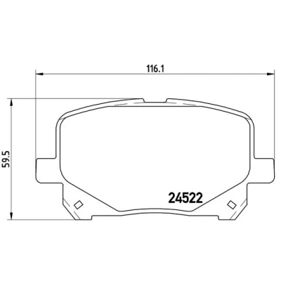 Afbeelding van Brembo Remblokset P 83 100