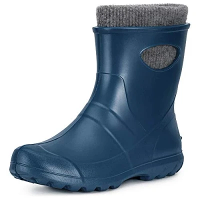 Afbeelding van Ladeheid Dames Regenlaarzen Gevoerd en Waterdicht Vederlicht EVA LA LMG 750 GardenWomen Metaal Blauw 36