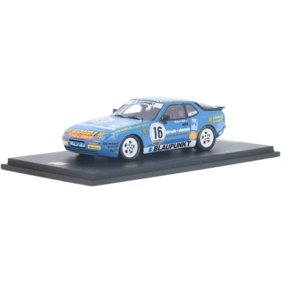 Afbeelding van Porsche 944 Turbo Spark Modelauto 1:43 1988 Roland Asch Blaupunkt Strähle Autosport SG622