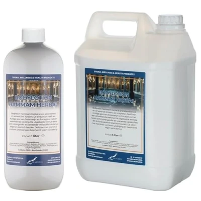 Afbeelding van Bodylotion Hammam Herbal 1 liter hervulbaar + Jerrycan 5 navulling