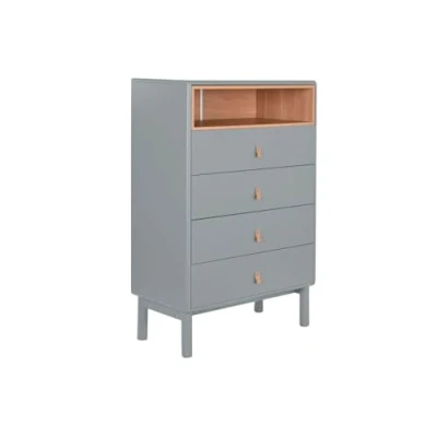 Afbeelding van Home Esprit Ladenkast Blauw Grijs Polypropyleen Hout Mdf 80 X 40 117 Cm