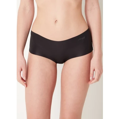 Afbeelding van Sloggi dames ZERO Microfibre naadloze shorty in 2 pack de kleur Zwart, maat: S
