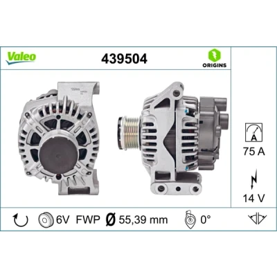 Afbeelding van Valeo Alternator/Dynamo 439504
