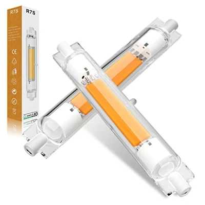 Afbeelding van R7S LED 118mm dimbare 10W COB lamp 1000LM AC 220 240V, equivalent voor 100W J118 halogeenlampen, geen flikkering (Color : Warm White 3000K, Size 2pcs)