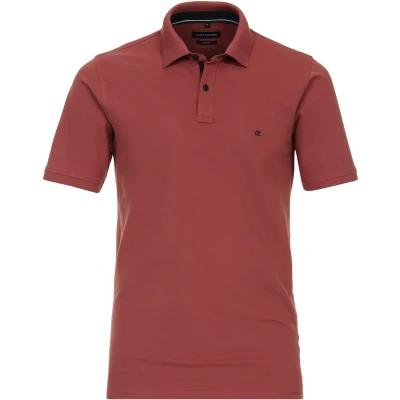 Afbeelding van Casa Moda Poloshirt Oud Rood maat L heren met Regular fit Pasvorm Stretch Suitable Herenkleding