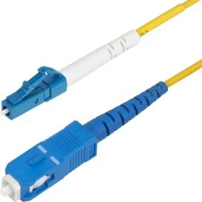 Afbeelding van StarTech.com 2m LC naar SC (UPC) OS2 Single Mode Simplex Glasvezel Kabel, 9/125µm, Laser Optimized, 40G/100G, Flexibel Buigen, Low Insertion Loss, LSZH Fiber Patchkabel
