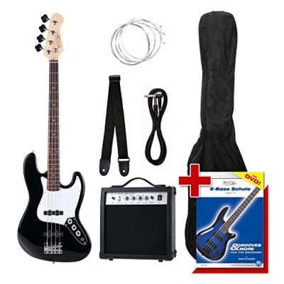 Afbeelding van Rocktile Groovers Pack JB Elektrische Bas Set (Zwart)