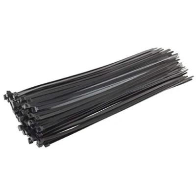 Afbeelding van Gocableties Kabelbinders Zwart 100 stuks 450 mm x 9,0 Treksterkte 79,4 kg Extra Sterk UV bestendige set
