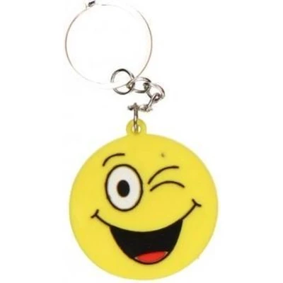 Afbeelding van Lg imports Sleutelhanger Emoji Geel 4,5 Cm