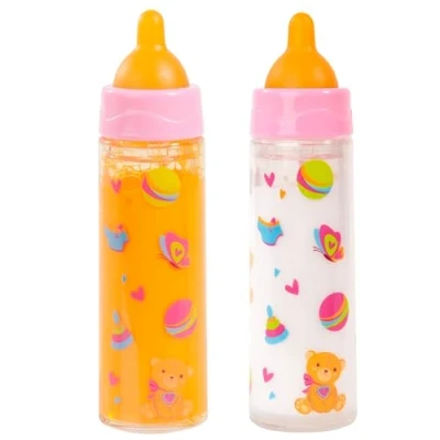 Afbeelding van Bayer Design 79201AE Magische fles, melkflesjes, drinkfles, poppenaccessoires, wit en oranje