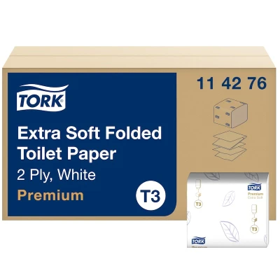 Afbeelding van Tork Extra Soft Folded Toilet Papier Premium T3 114276