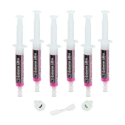 Afbeelding van ERRECOM Extreme Ultra 6 x ml, airconditioning en koeling lekstop, inclusief 1/4 SAE 5/16 (R410a, R32) adapters