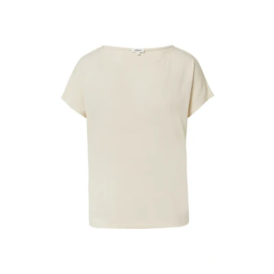 Afbeelding van s.Oliver ÜBERSCHNITTENEN Schultern Tshirt basic, Dames, Maat: 42, Helles sand
