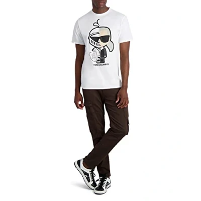 Afbeelding van Karl Lagerfeld Paris T shirt voor heren, Wit, XL