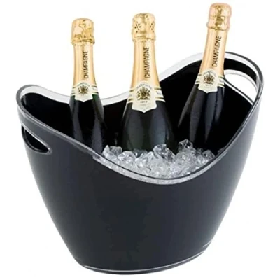 Afbeelding van APS acryl champagne bowl groot zwart
